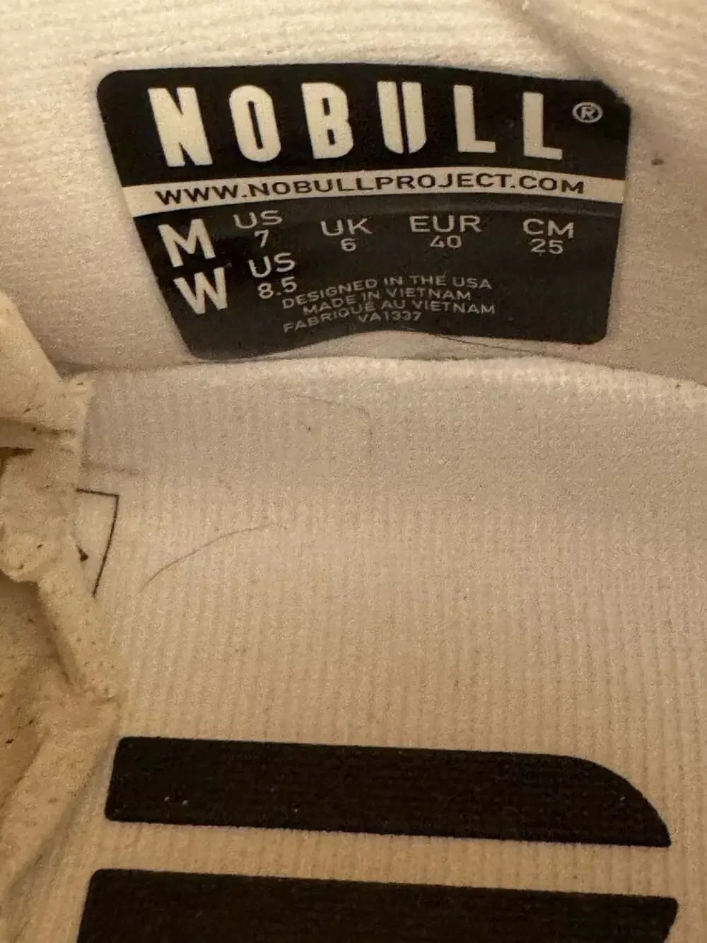 NOBULL Outwork Trainers White Gum Sole Unisex Athletic Shoes